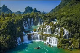 La cascade de Ban Giôc dans la commune de Dam Thuy, du district de Trung Khanh, province de Cao Bang. Photo: VNA