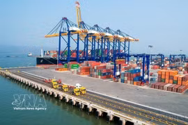 Port à conteneurs international Hateco Hai Phong. Photo: VNA