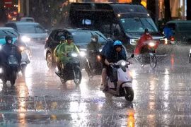 De fortes pluies vont s'abattre sur le Nord et le Centre-Nord du Vietnam. Photo: VNA