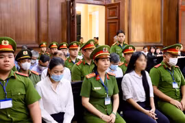 Le procès en appel de l’affaire de Xuyen Viet Oil devant le Tribunal populaire supérieur de Hô Chi Minh-Ville, le 6 mai. Photo: VNA