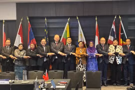 Les chefs des délégations participant au 33e dialogue ASEAN-Nouvelle-Zélande à Christchurch, en Nouvelle-Zélande. Photo; ministère vietnamien des Affaires étrangères