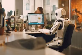 Les experts de l’OIT soulignent que l’essor rapide de l’IA recèle des opportunités pour de nombreux travailleurs, à condition que dans les métiers exposés à la nouvelle technologie les compétences soient rapidement adaptées à travers la formation continue. Photo: tinnhanhchungkhoan.vn
