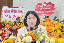 L’ambassadrice du Chili au Vietnam, Nasly Bernal Prado, s'exprime lors de l'événement, à Hanoi, le 25 mars. Photo: VNA