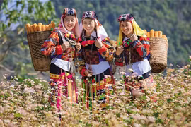 Des femmes issues d'ethnies minoraitaires à Hà Giang. Photo: baodautu.vn