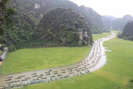 Vue aérienne de la rivière Ngô Dông, province de Ninh Binh (Nord). Photo: VNA
