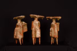 L’œuvre «Espace de la montagne » de l’artiste Lê Lang Luong. Des artistes vietnamiens et japonais font parler la matière à Kanagawa. Photo diffusée par la VNA