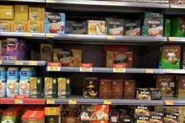 Des produits vietnamiens en vente dans le supermarché Wellcome, à Hong Kong. Photo : VNA