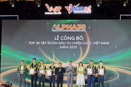 Les entreprises mises à l’honneur lors de la cérémonie, à Hanoi. Photo : vietnamnet.vn
