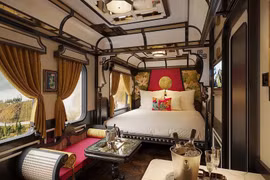 L’Imperial Suite – une résidence privée sur rails, dont le lancement est prévu pour fin 2027. Photo: sjourneytrain.com