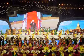 Échanges culturels, sportifs et touristiques des zones frontalières Vietnam-Laos 2022. Photo : VNA