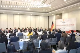 Lors des discussions sur le développement des centres financiers au Vietnam. Photo : VNA