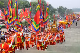 Cette année, la Fête de commémoration des rois Hung propose une variété d’activités uniques qui incarnent l’esprit héroïque de l’époque des rois fondateurs tout en restant en lien avec la société contemporaine. Photo : VNA
