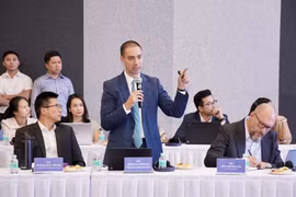 Vue de l’atelier de consultation sur la stratégie de développement du Centre financier international du Vietnam à Hô Chi Minh-Ville, le 28 janvier. Photo : VNA