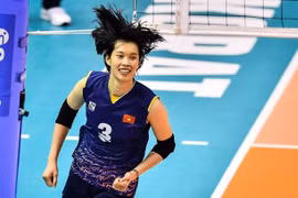 L’attaquante extérieure vietnamienne Trân Thi Thanh Thuy. Photo: AVC