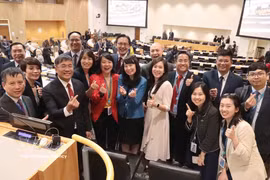 La délégation vietnamienne lors du vote pour l’élection des juges du Tribunal international du droit de la mer (TIDM). Photo: VNA