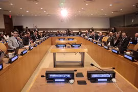 Les délégués lors de l’ouverture de la cérémonie de signature de la Convention des Nations Unies contre la cybercriminalité. Photo : Ministère des Affaires étrangères