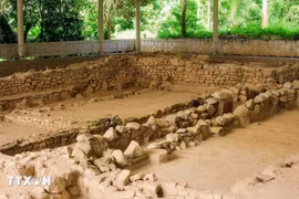 Le site de fouilles d'Oc Eo-Ba Thê. Photo: VNA