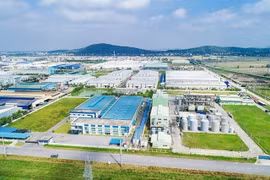 Vue du Parc industriel Vietnam-Singapour (VSIP) dans la province de Bac Ninh (Nord). Photo : khucongnghiepvienam.vn