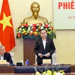 Le président de l’Assemblée nationale, Tran Thanh Man, préside la 4ᵉ réunion du Conseil électoral national. Photo: VNA