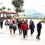 Les touristes à Ha Long. Photo: VNA