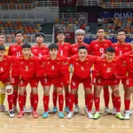 L'équipe masculine vietnamienne de futsal. Photo: VNA