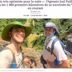 Le Français Joal Paillaud, 20 ans, a franchi les 1.000 premiers kilomètres de son défi : parcourir plus de 4.200 km entre l’extrême nord et l’extrême sud du Vietnam. Photo: VNA