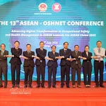 Délégués à la 13e Conférence du Réseau de l'ASEAN pour la sécurité et la santé au travail (ASEAN-OSHNET). Photo: VNA