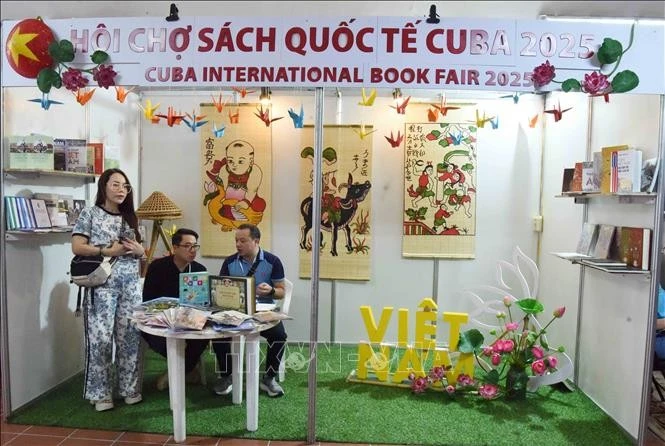 Le stand du Vietnam lors de la foire. Photo : VNA