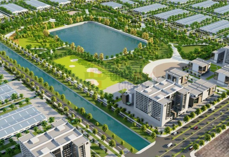 Vue en perspective du parc industriel Prodezi Long An. Photo : https://tapchikinhtetaichinh.vn/