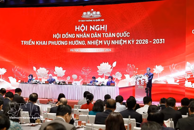 La Conférence nationale des Conseils populaires afin de définir les orientations et les missions du mandat 2026-2031. Photo : VNA