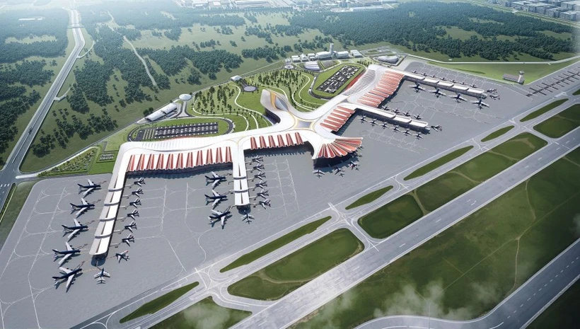 Maquette de l'aéroport de Phu Quoc. Photo : Sun Group