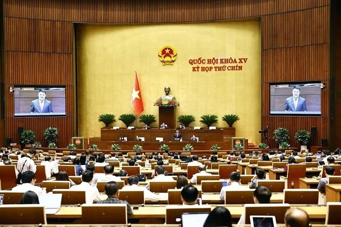 De nombreux projets de loi en débat ce mardi matin à l'Assemblée nationale. Photo : VNA
