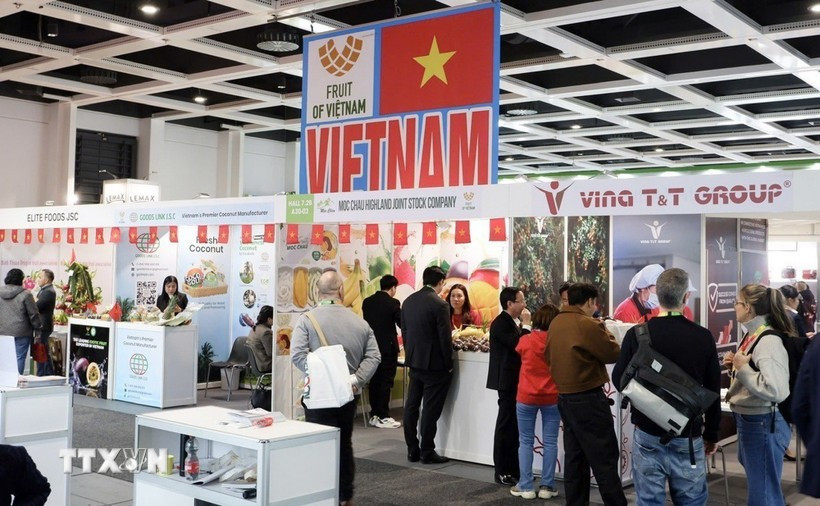 Les entreprises vietnamiennes en quête de débouchés à Fruit Logistica 2026. Photo : VNA