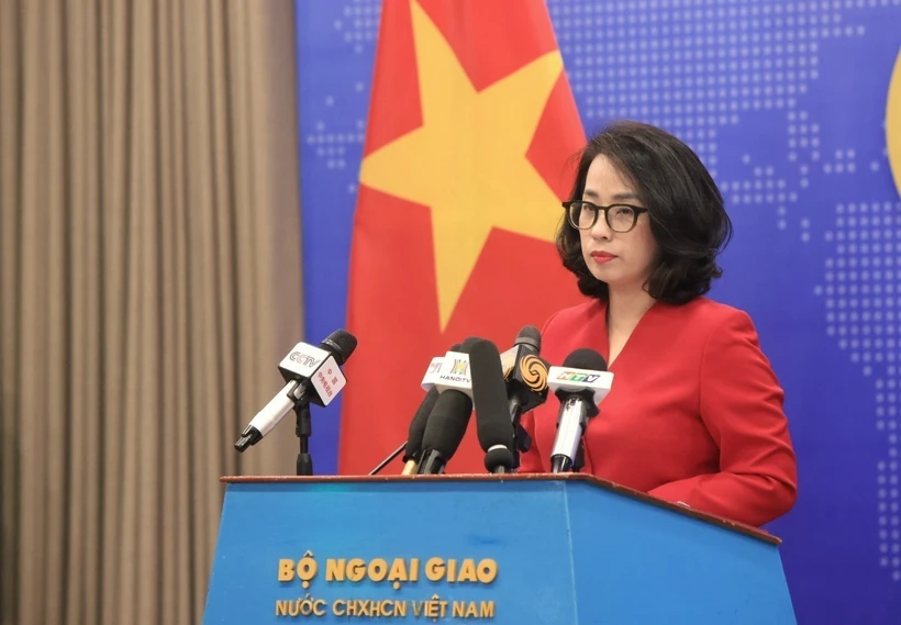 La porte-parole du ministère vietnamien des Affaires étrangères, Pham Thu Hang. Photo : VNA
