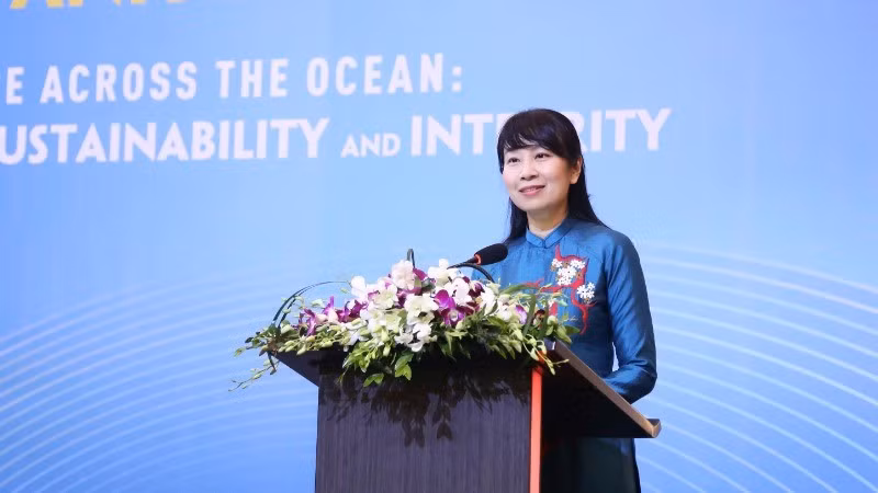 La professeure associée et docteure Nguyen Thi Lan Anh, directrice adjointe de l'Académie diplomatique du Vietnam, est la candidate vietnamienne au poste de juge au Tribunal international du droit de la mer (TIDM) pour le mandat 2026-2035. Photo : ministère des Affaires étrangères