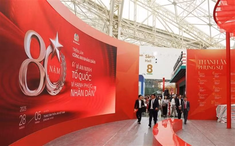 L’exposition “80 ans de marche pour l’Indépendance - la Liberté - le Bonheur” se tiendra au Centre national des expositions à Dông Anh, Hanoï. Photo : CTV/CVN