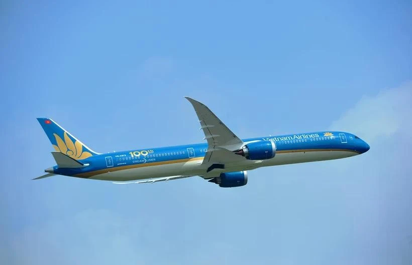 La compagnie aérienne nationale (Vietnam Airlines) lancera le 30 mars la ligne aérienne directe de Ho Chi Minh-Ville (Vietnam) à Pékin (en Chine), via l'aéroport international de Pékin-Daxing (PKX), le plus grand aéroport du monde. Photo : Vietnamplus