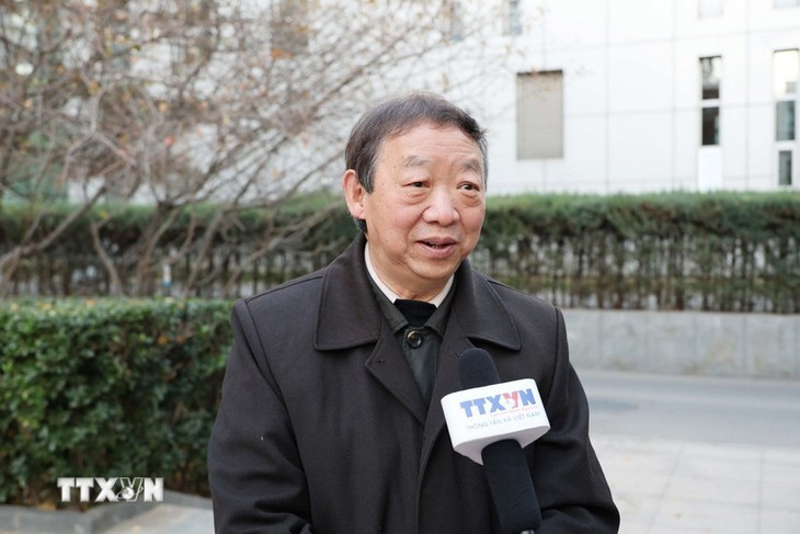 Le professeur Zhu Chenming, directeur honoraire de l’Institut de recherche sur l’Asie du Sud et du Sud-Est relevant de l’Académie des sciences sociales du Yunnan (Chine). Photo : VNA