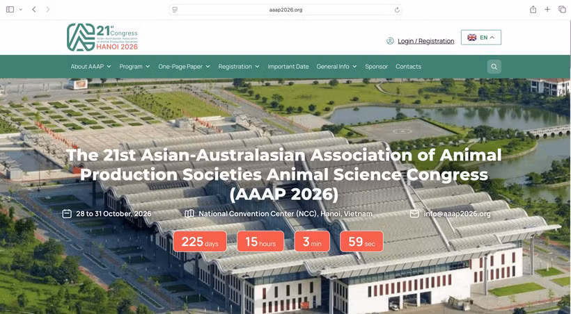 Site web officiel www.aaap2026.org de l'AAAP 2026. Photo : aaap2026.org.png