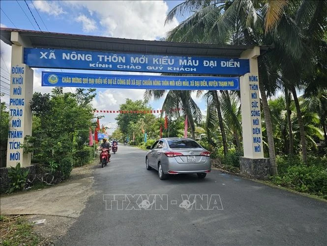 La commune de Dai Dien (district de Thach Phu, province de Ben Tre), répond aux normes de Nouvelle Ruralité. Photo d'illustration : VNA