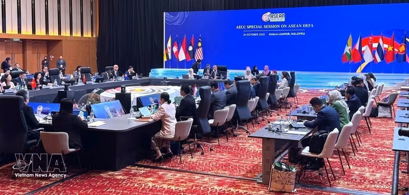 La réunion du Conseil de la Communauté économique de l'ASEAN, tenue le 24 octobre 2025. (Photo : VNA)