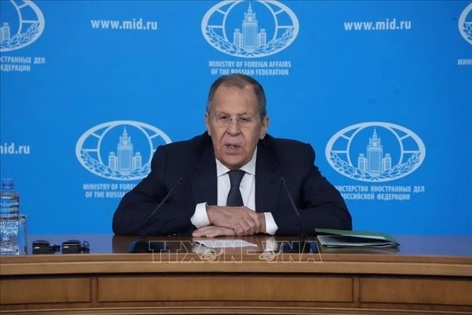 Le ministre russe des Affaires étrangères, Sergueï Lavrov, Photo : VNA