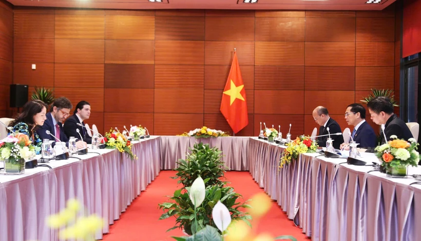 Panorama de la rencontre. Photo : Le ministère des Affaires étrangères du Vietnam. 