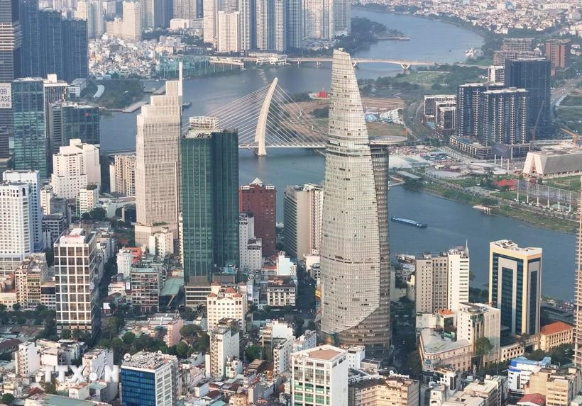La tour financière Bitexco est l'un des symboles de Hô Chi Minh-Ville. (Photo : Hong Dat/VNA)