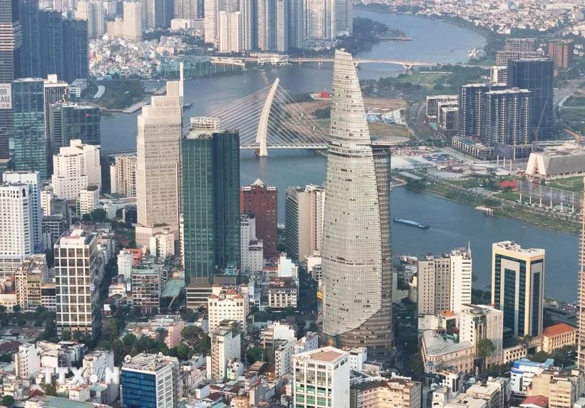 La tour financière Bitexco est l'un des symboles de Hô Chi Minh-Ville. (Photo : Hong Dat/VNA)