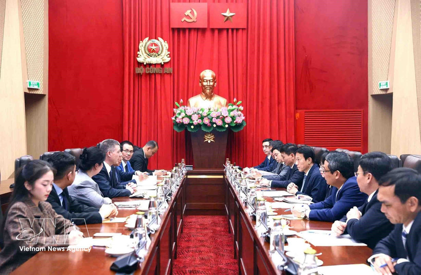 Lors de la réception. Photo : VNA