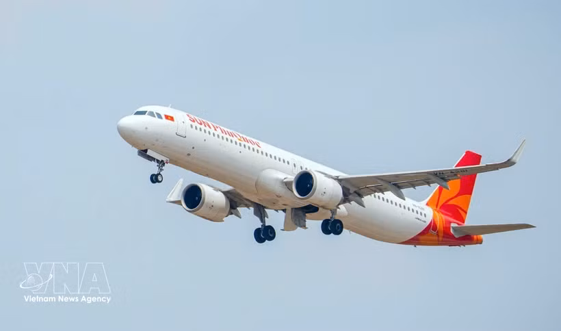 Avion de la compagnie Sun PhuQuoc Airways. Photo : VNA