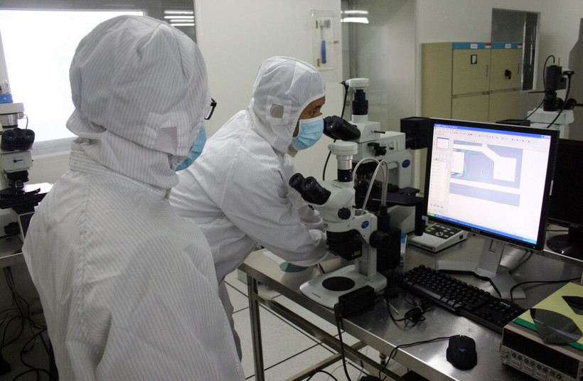 Au Centre de R&D du Parc des hautes technologies de Hô Chi Minh-Ville. Photo : VNA