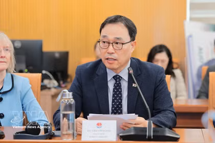 L'ambassadeur sud-coréen au Vietnam, Choi Youngsam. Photo: VNA