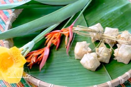 Le gâteau Kà tum, joyau culinaire des Khmers de la région des Sept Montagnes 